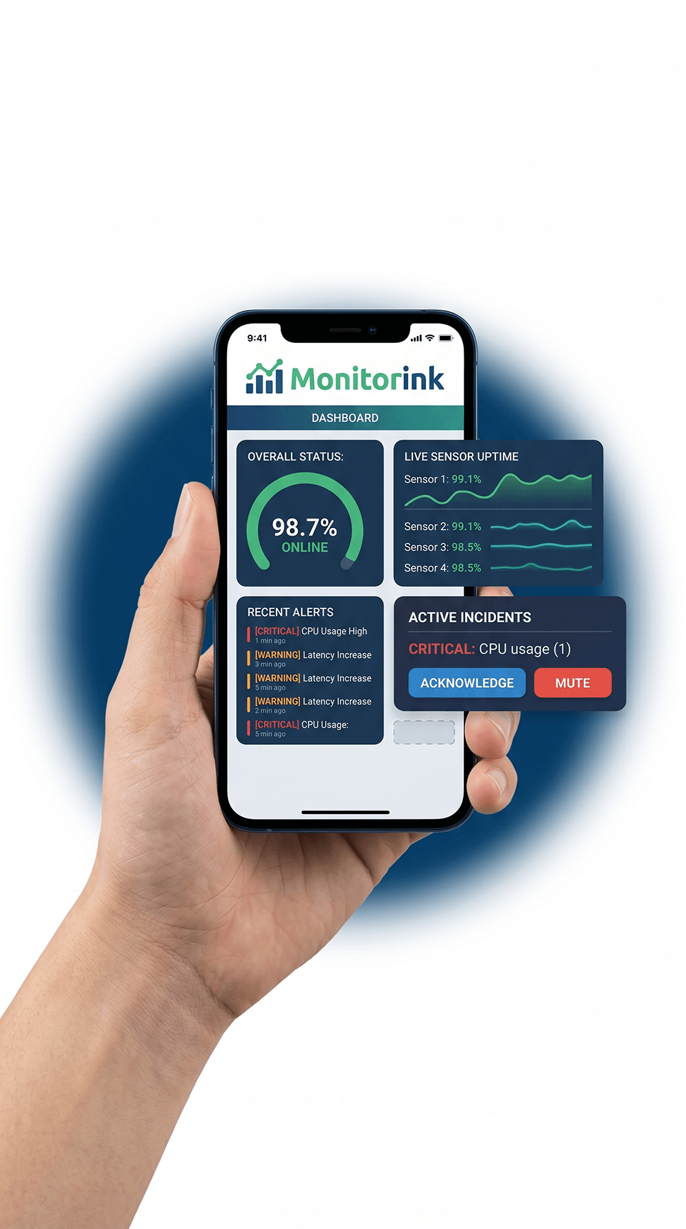 Monitorink mobile application